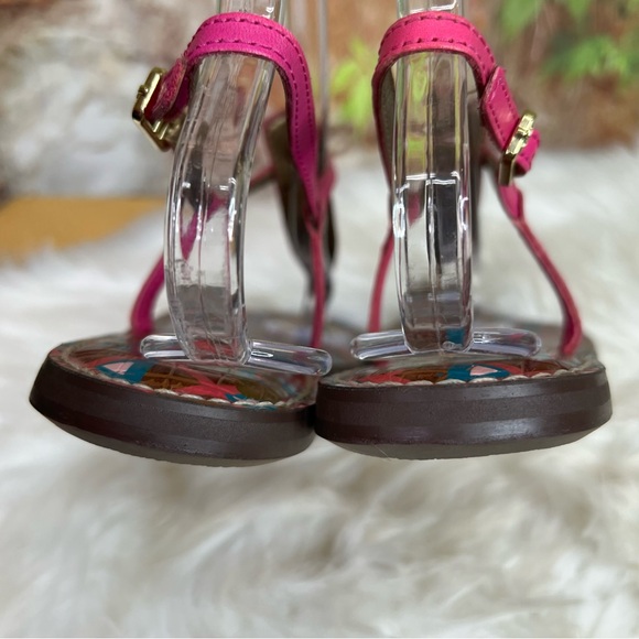 SAM EDELMAN Hot Pink Thong Sandals, 10 - Picture 6 of 7